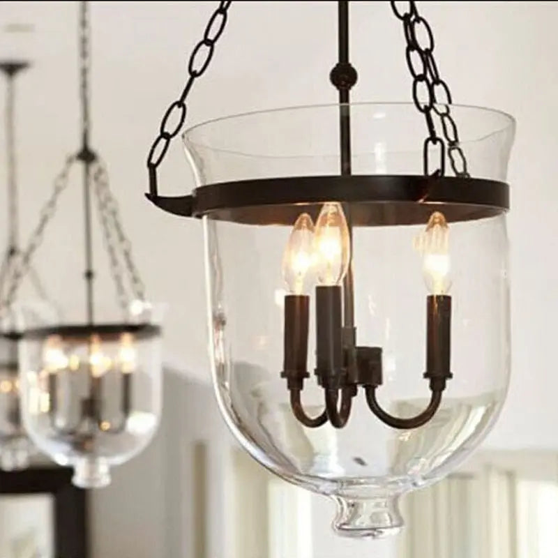 Rustic Bell Jar Pendant light Seus Lighting